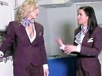 Air Hostess With Moutful Of Cock For Her Lucky Flyers